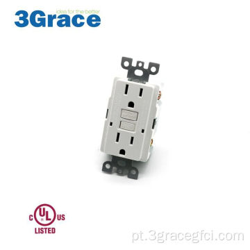 Saída de receptáculo GFCI de 220V White